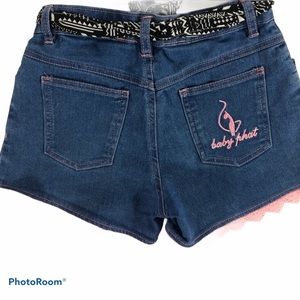 Baby Phat Shorts w/ Pink Trim Size 10 Girls